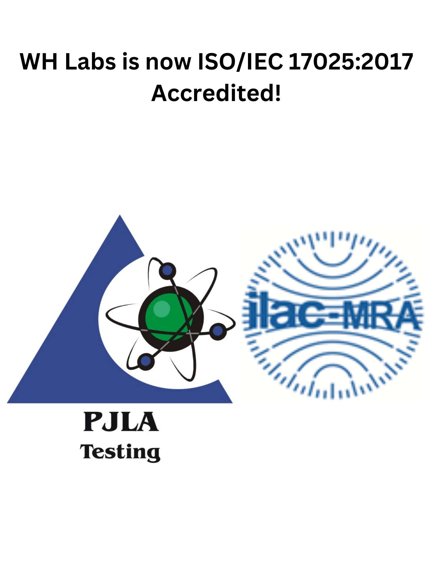 PJLA Accredited Lab ISO 17025